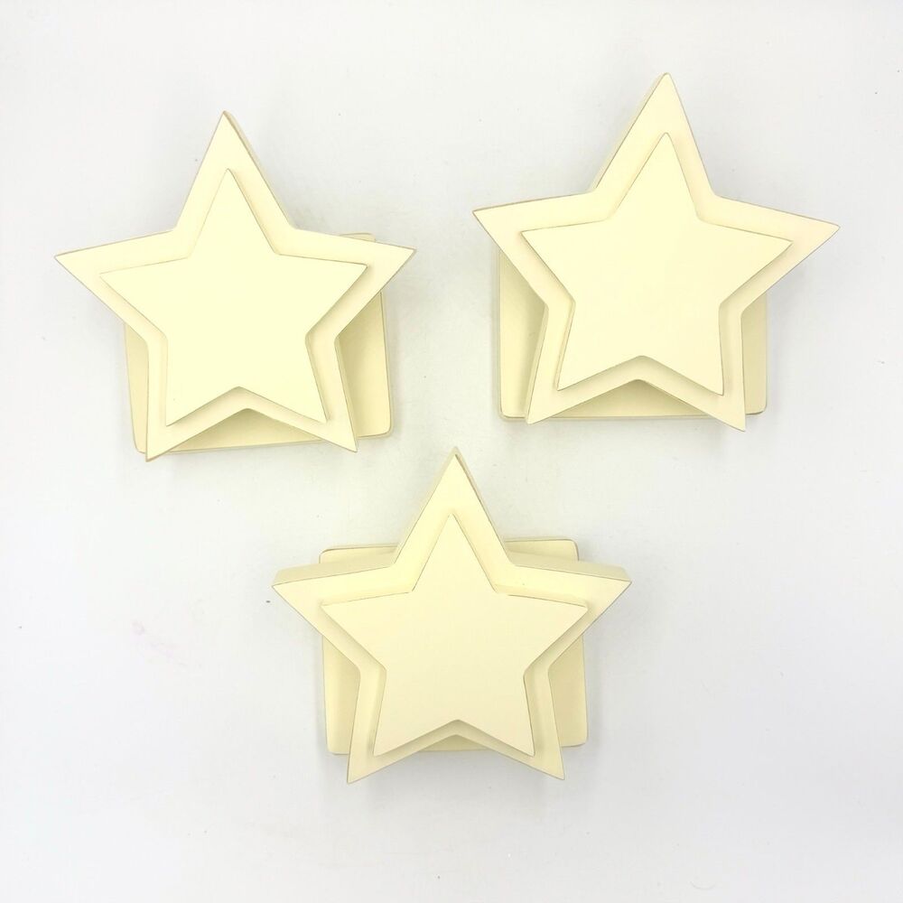 Pottery Barn Kids Star Quilt Clips Set of 3 Wall Display Hardware Open Box